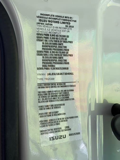 2019 Isuzu NRR