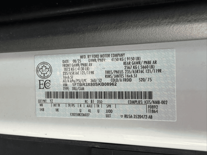 2025 Ford Transit Cargo Van